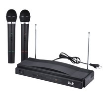 Weiketerui K & AT-306 FM 무선 마이크 장비 패키지 두 개의 + 수신기 오디오 라인 성능 회의 교육 EU 220V