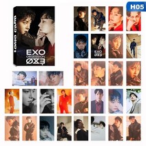 30 개/대 KPOP EXO OBSESSION 6 번째 앨범 카드 자체 제작 LOMO Photocard, 04 H05