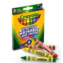 PGM*^몰크레욜라 굵은 수성 크레용 8색 K 유아용 채용 선물용용 미술놀이용 어린이용 수성용 그림용 무독성용 파스 용세트^^췤pgm, a^^옵션없슴