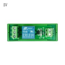5V 12V 24V 1 채널 릴레이 모듈 DIN 레일 마운트 보드 SRD-05VDC-SL-C 10A DC 1NO 1NC, 01 5V