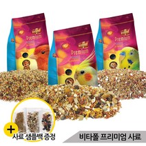 비타폴 프리미엄 왕관앵무/카나리/잉꼬 영양 새사료, 중소형(왕관) 1kg