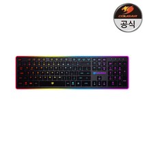 쿠거 반타 COUGAR VANTAR RGB LED 유선 게이밍 펜타그래프 키보드 저소음, 블랙