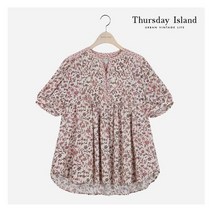 써스데이아일랜드 [Thursday Island] 여성 핀턱 믹스 블라우스 (T214MBL257W) 421835