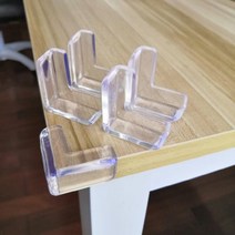 실리콘 사각 투명 모서리 보호대 3M 다이소, 실리콘모서리보호대(사각) 1p