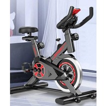 스피닝 가정 실내 헬스 좌식 자전거 스핀 바이크, (시계 없음/심박수 없음 + APP) 블랙