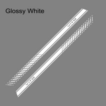 2pcs 자동차 측면 스트라이프 스티커 비닐 자동 세련된 그래픽 데칼 스타일링 자동차 액세서리 메르세데스 벤츠 vito v 클래스 w447 v260, 광택있는 흰색