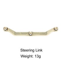 trx4m TRX4-M 황동 무게 블록 너클 스티어링 링크 Diff 커버 캐스터 1/18 RC 크롤러 TRX4M 옵션 부품, [01] Steering Link