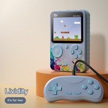 추억의게임 레트로게임기 오락실게임기 Youpin G5 휴대용 게임 장치 500 LD 화면 레트로 onsoToys For hild, 08 Gray for two play