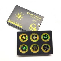 호환 휴대폰 스티커 와이파이 증폭 휴대 전화 용 6 조각 방사선 방지 스티커 원형 전자파 차폐 방지 전자파 패치, 금, 금