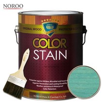 노루페인트 칼라스테인 오일스테인 3.5L 나무 목재 보호, 블루1