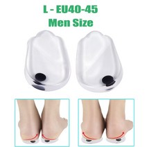 tcare 자기 마사지 안창 젤 ox type leg orthotics heel pad 교정 발 자석 마사지 안창 삽입 패드 성인 키즈, l - eu40-45 - 남성