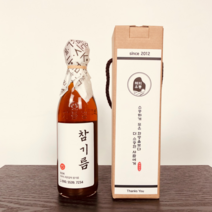 저온압착 참기름+들기름 350ml 선물세트, 저온압착 참기름 350ml 선물세트