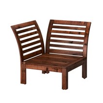 이케아 APPLARO 에플라뢰 야외코너섹션/코너의자/벤치/안락의자, 브라운스테인_302.051.80