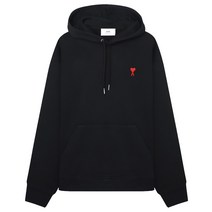 아미 23 체인스티치 하트 로고 루프백 오가닉 코튼 후드티 BFUSW200 730 001