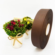 포장 리본 끈 제이제이리본 골직리본15mm 20mm 25mm 60컬러 (길이 45M ) 공단리본, 18밤색