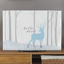 SKANDSALO 패브릭 인테리어 TV 티비 커버 덮개 가리개, 60인치(139*88) + Q