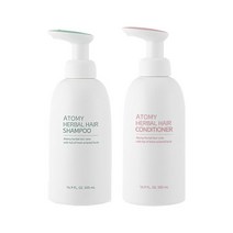 국내유통 애터미 한방 샴푸 500ml + 헤어컨디셔너 세트, 1세트
