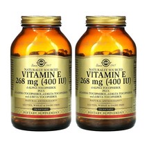 솔가 천연 원료 비타민E 268mg 400IU 250정 활성산소 알파 베타 토코페롤, 1개, 1+1