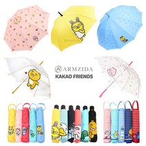 홈앤키즈 카카오프렌즈 코튼캔디 투명 우산 투명우산 어피치 자동우산 초등우산 어린이우산 카카오 우산