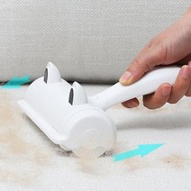 바보사랑 인뮤즈 펫 반영구 돌돌이 동물 털 클리너 옷솔.인뮤즈, 1개, 화이트