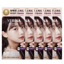 예리나 퍼펙앤 스피드 헤어 컬러크림 새치염색약 5S 자연밤색 5개입, 5개