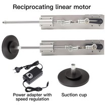 텔레스코픽 선형 액추에이터 dc 12v24v 3xlr 커넥터 흡입 컵 dc 선형 모터 왕복 메커니즘 포함, 04 12V 150mm 95rpm_03 AU Plug