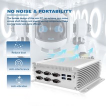미니컴퓨터 PC 노트북 팬리스 산업용 인텔 코어 i5 i7 윈도우즈 10 HDMI VGA, 2.4GB RAM 128 SSD - i74500U