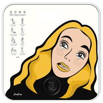 비핏 앱코치 스마트 체중계, ABS1402EPW, 팝아트 화이트