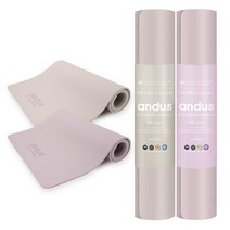 앤드어스 TPE 와이드 요가매트 10mm + 보관스트랩, 밀크브라운