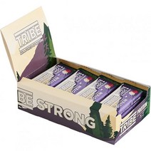 TRBE 식물 단백질바 초크 땅콩 프리 16 x 50g, 화이트 초콜릿 라즈베리