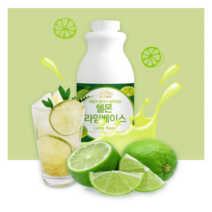 베이스 1kg/시럽/원액/에이드 과일 농축액 라임 쉘몬, 쉘몬 과일 농축액 베이스 라임 1kg