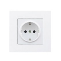 스마트 플러그 스위치 콘센트가리개 diyAvoir EU 전기 소켓 USB 5V 2A 듀얼 Usb 벽 플러그와 PC 플라스틱, 01 White EU