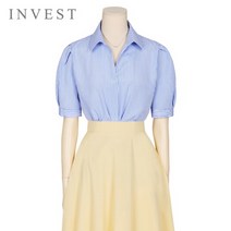 [인베스트] 볼륨소매줄무늬블라우스_VKM1BL5300