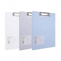 델리 커버 클립보드 레포트 화일 A4 72500, 화이트(72500), 1개