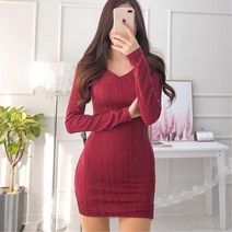 워십복 브이넥 골지 심플 미니원피스 데이트룩 봄스타일링 롱스커트 여름코디