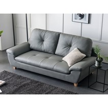 내츄럴 편안한 모노톤 3인용 가죽 쇼파 (2색) 예쁜 좋은 클래식 신혼 명품, 아이보리