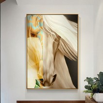 말그림 풍수인테리어에 좋은 복들어오는패브릭 캔버스 액자, 에너지골드-A