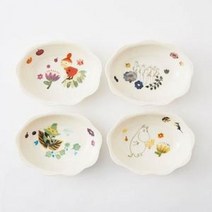 기타 바보사랑[키티야]무민 허바륨 플라워 볼 4P 세트