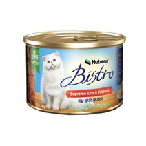 뉴트리나비스트로 흰살참치와황다랑어24캔 고양이간식, 단품, 단품
