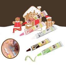 펜촉이 얇은 데코펜 초코펜 5종 홈 베이킹 쿠키 케익 글씨 패턴 문양 꾸미기, 다크