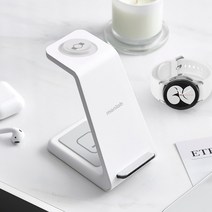 만렙 3in1 갤럭시워치 무선충전기 거치대 2세대, 블랙