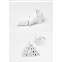 Paperang & Peripage 미니 소형 프린터용 모바일 블루투스 금전 등록기 8 롤 감열지 57x30mm, 한개옵션0