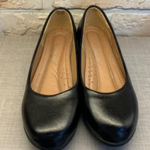 데일리 근무 유니화 승무원 통굽 플랫슈즈 단화 (4cm)