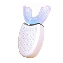 전동칫솔 다기능 성인과 어린이 구강민감케어 치아 강력한 초음파 음파 충전식 미백 어린이용 성인용 방수 물세척 가능한 초음파진동 연약모 음파전동칫솔 전동미백칫솔 초음파자동유도충전, 01 U-shaped toothbrush