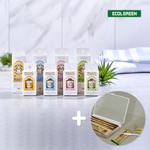 에콜그린 매직가글 휴대용 고체치약 피치향 18정 여행필수템 고체 가그린 씹는치약, 매직가글 피치향 18입 + 치간칫솔15입, 1개