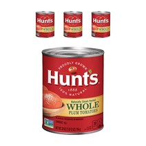 헌츠 내추럴 스팀 필드 홀 플럼 토마토 통조림, 794g, 4개