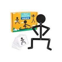 졸라맨 스토리 모션캡쳐 동작 원목 우드맨 모션동작 만들기 장난감 토이 보드게임 W157, 단품