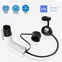 배터리 케이블 유형 2 EV 어댑터 16A 전기 자전거에 대 한 단일 Phass schuko와 공공 충전 스테이션에서 오