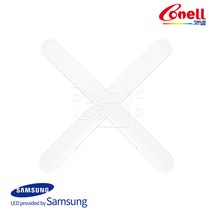 코넬 LED 십자등 형광등 50W 삼성칩 10개입, 주광색, 1개