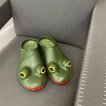 장마샌들 키높이 방수 신발 통굽 신제품 재미 있는 커플 러블리 개구리 코튼 슬리퍼 레이지 슈즈 틈새 슬립 개성 패션 비